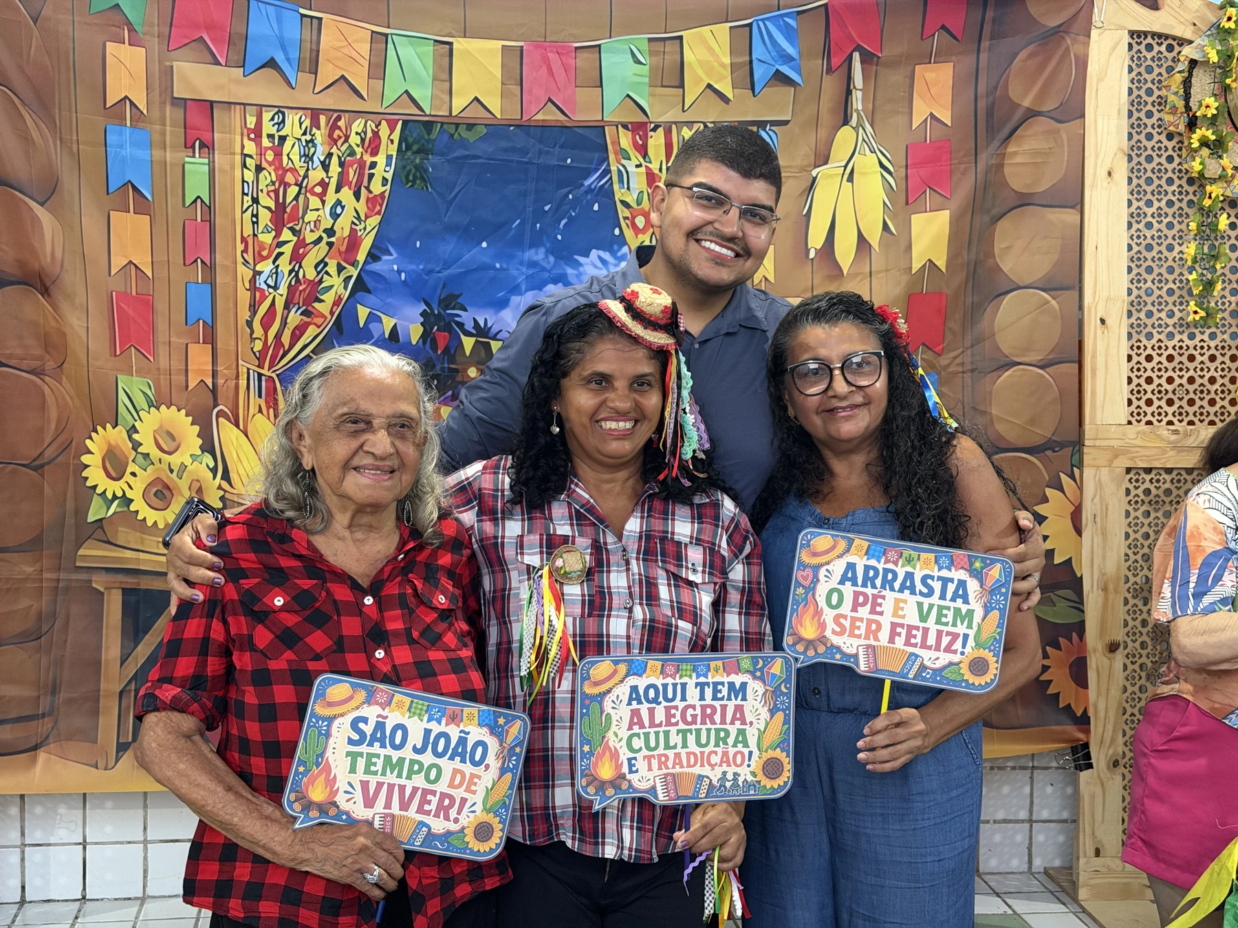 Registro da celebração junina do Tempo de Viver · 2026